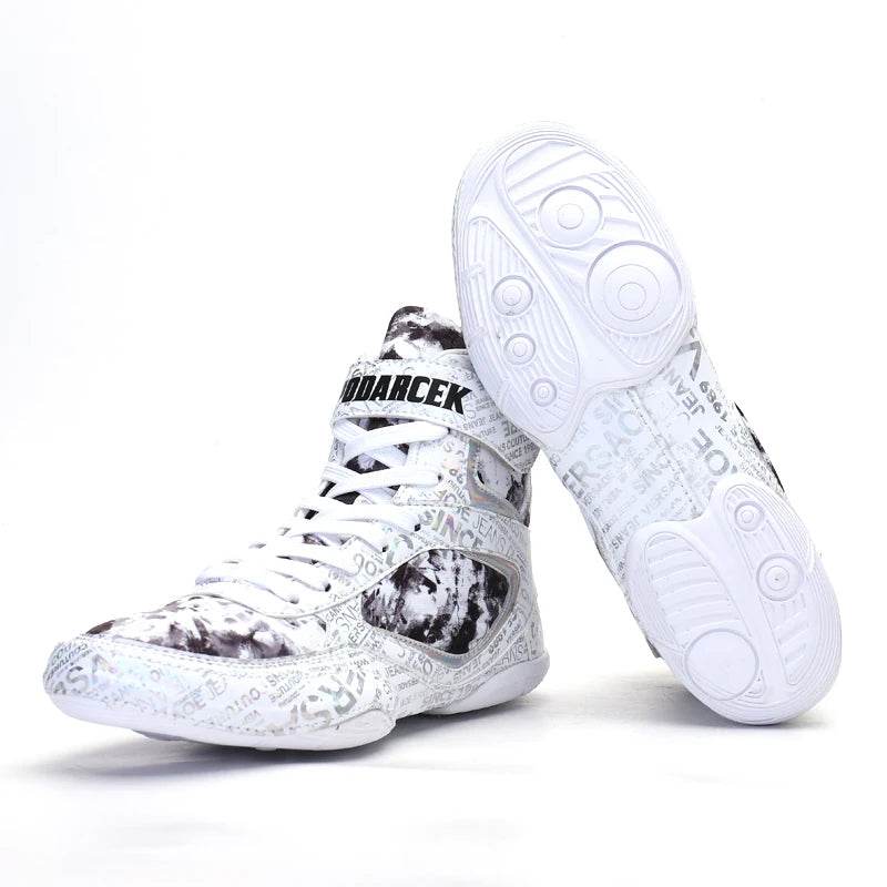 New Men's and Women's Professional Boxing Boots Men's 36-45 Lightweight Wrestling Shoes High Quality Breathable Boxing Sneakers - KICKSTART