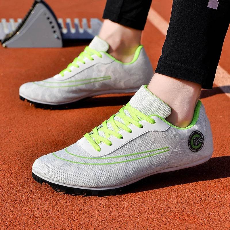 Track and Field Shoes for Men and Women, Spike Running Shoes, Lightweight, Soft, Professional Athletic Shoes, Training Shoes - KICKSTART