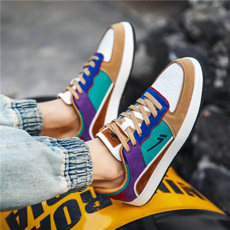 New Classics Skateboarding Shoes Men High Quality Antiskid Damping Walking Sports Shoes Leather Casual Sneakers Male Zapatillas - KICKSTART