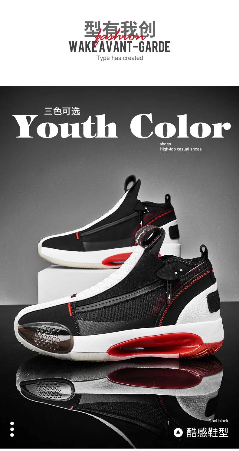 2025 New High Quality Basketball Shoes Men Sneakers Basket Shoes Autumn High Top Anti-slip Retro Sports Shoes Trainer Summer 13 - KICKSTART