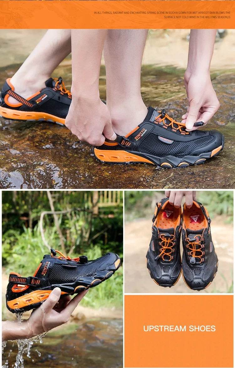 HUMTTO Summer Hiking Shoes for Men Outdoor Trekking Sneakers Women Climbing Sport Walking Mens Female Shoes Water Beach Sandals - KICKSTART