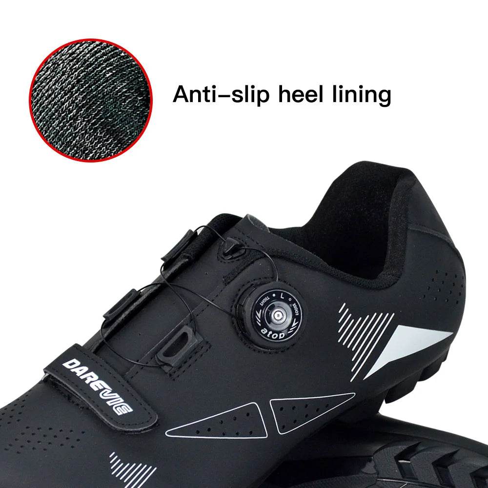 DAREVIE Cycling Shoes MTB Mountain Bike Cycling Shoes Pro Race MTB Self-Locking Bicycle Sneakers Boots SPD Lock Shoes Men Women - KICKSTART