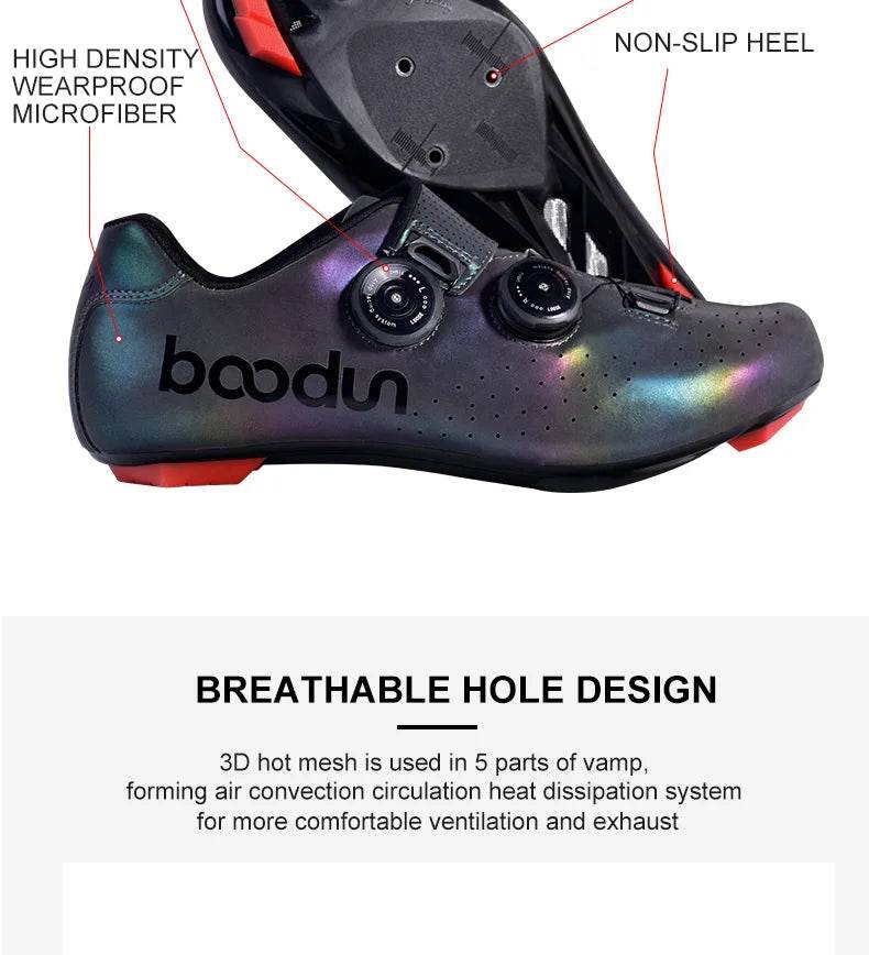 Boodun Cycling Shoes Man MTB Professional Road Bicycle Mountain Bike Racing self-locking shoes sneakers sapatilha ciclismo mtb - KICKSTART