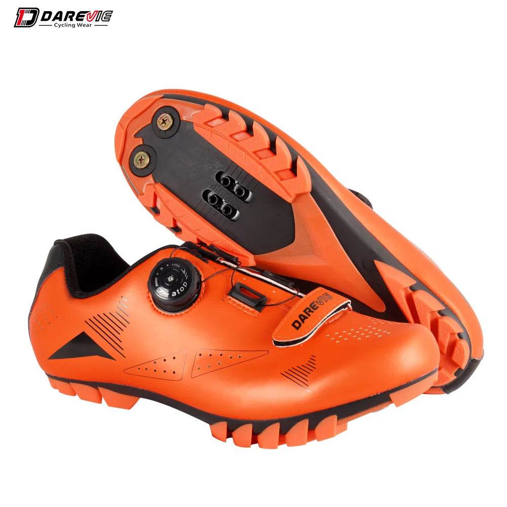 DAREVIE Cycling Shoes MTB Mountain Bike Cycling Shoes Pro Race MTB Self-Locking Bicycle Sneakers Boots SPD Lock Shoes Men Women - KICKSTART