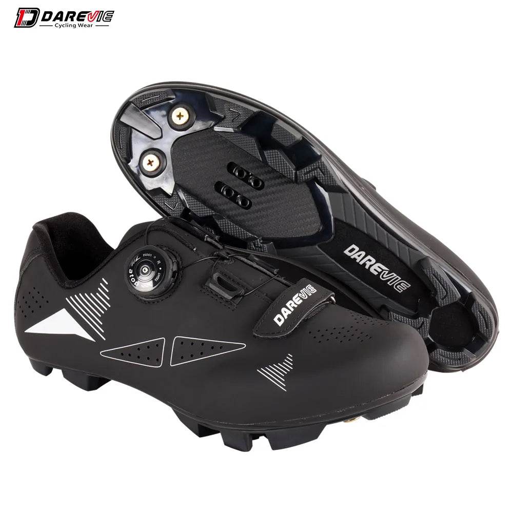 DAREVIE Cycling Shoes MTB Mountain Bike Cycling Shoes Pro Race MTB Self-Locking Bicycle Sneakers Boots SPD Lock Shoes Men Women - KICKSTART