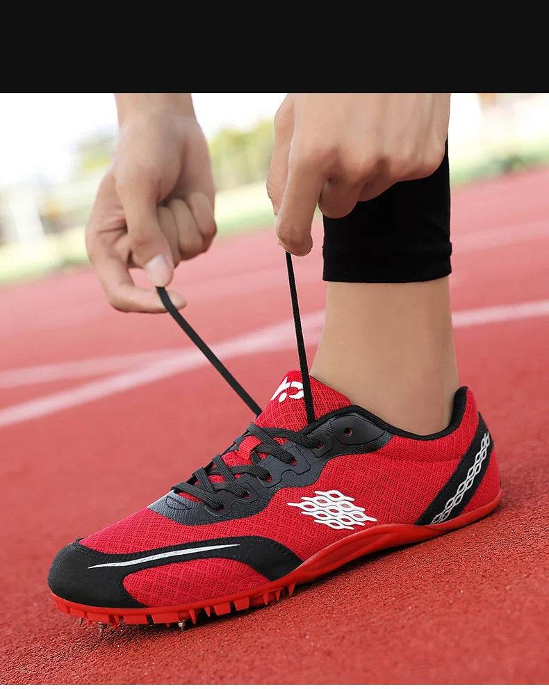 Track Shoes Spikes Men Professional Track and Fields Sneakers Women Sprinter Running Shoes Couples Spikes Sports Shoes Athletics - KICKSTART