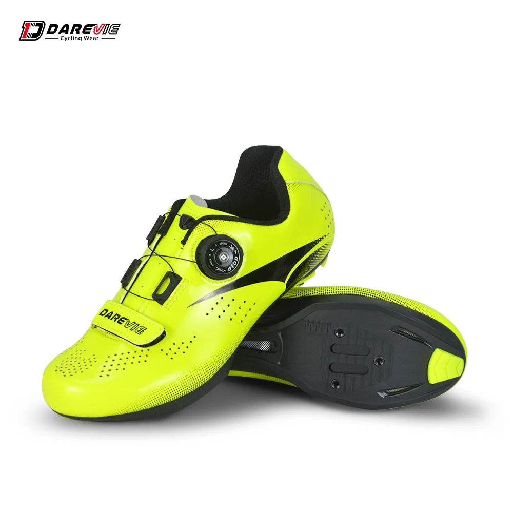 DAREVIE Road Cycling Shoes Light Pro Cycling Shoes Breathable Anti Slip Bicycle Shoes Racing High Quality Bike Shoes LOOK SPD-SL - KICKSTART