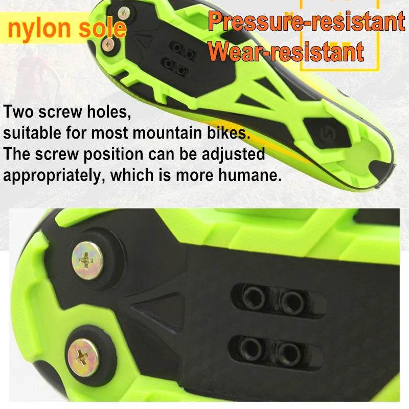 SIDEBIKE Nylon Cycling Sneaker Mtb Mountain Bicycle Shoes Breathable Men's Sneakers Atop Knob Sport Shoes for Adults - KICKSTART