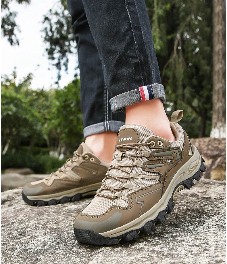 Hiking Shoes Men Women Mesh Sneakers Breathable Fashion Mountain Shoes Boy Spring Autumn Summer Work Shoes Outdoor Trekking - KICKSTART