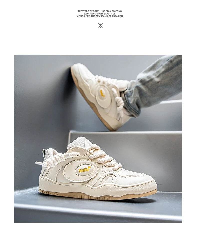 Designer Fashion Mens Skateboard Shoes Streetwear Hip hop Sneakers Men Casual Harajuku Vulcanized Shoes Men Original Sneakers - KICKSTART