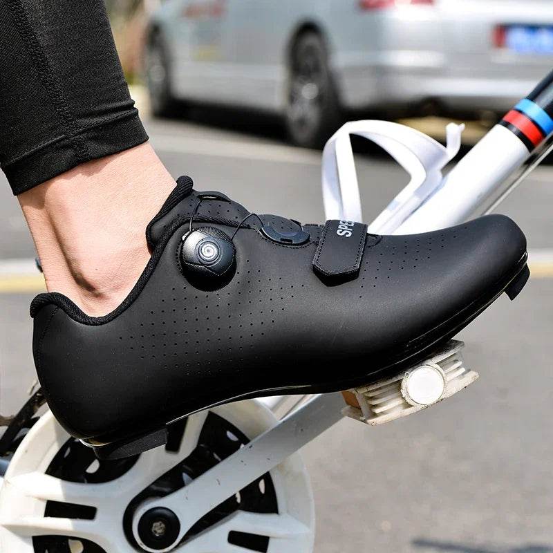 Professional Cycling Shoes Men MTB Self-Locking Outdoor Bicycle Sneakers Racing Road Bike SPD Cleat Shoes Ultralight Sport Shoes - KICKSTART