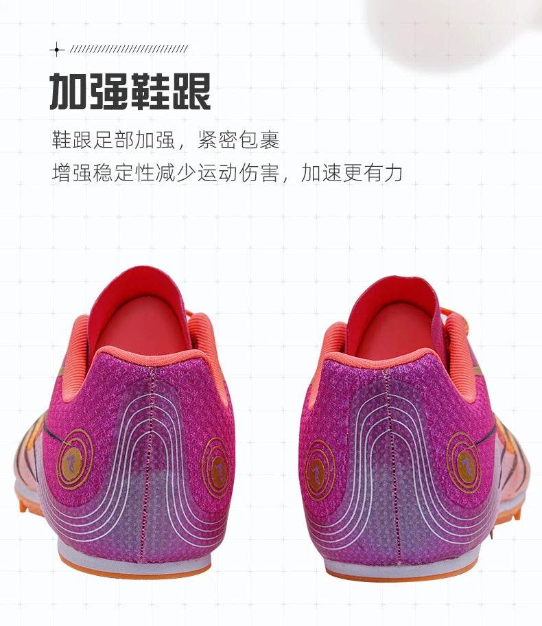 Professional Men Track and Field Shoes Anti-Slip Women Spikes Sneakers Breathable Outdoor Sneaker Low Top Mandarin Duck Shoes - KICKSTART