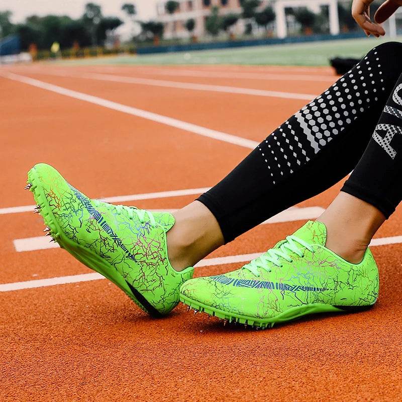 2024 Men Track Field Sprint Shoes Women Spikes Sneakers Athlete Lightweight Running Training Racing Spike Sport Shoes Size 35-45 - KICKSTART