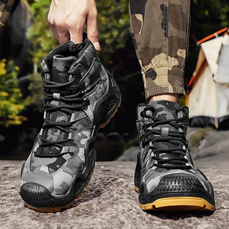 Anti Slip and Wear-resistant Hiking Shoes Comfortable Desert Work Boots Autumn Winter Platform and Ankle Boots, Men's Snow Boots - KICKSTART