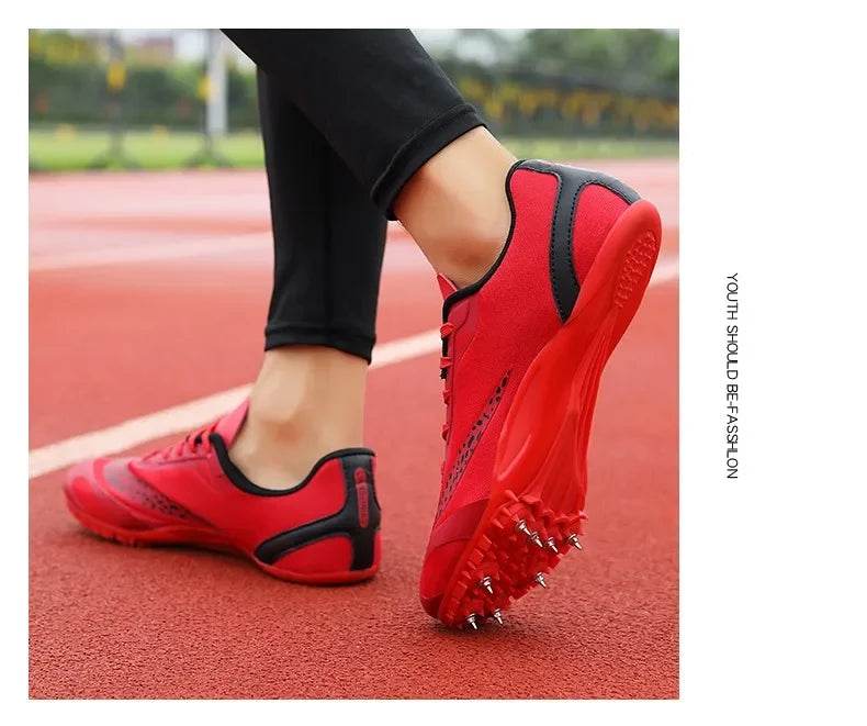 Track and Field Spikes Shoes for Men and Women, Professional Athlete, Running, Tracking, Nail Training, Sneakers - KICKSTART