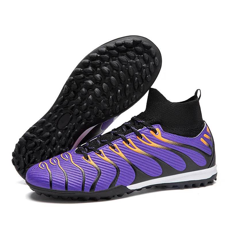 Hot High Quality Man Football Boots Society Outdoor TF/FG Mens Studded Boots Light Training Teenager Soccer Shoe botas de futbol - KICKSTART