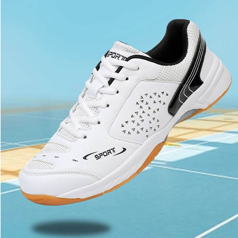 Unisex Men Women Badminton Squash Sports Shoes Ultra-light Rubber Sole Volleyball Tennis Training Sneakers - KICKSTART