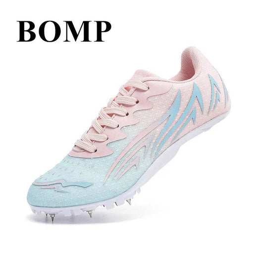 New Pink Spikes Shoes Men Lightweight Outdoor Unisex Track Field Shoes Breathable Non-Slip Sprinting Shoes Man Training Shoes - KICKSTART