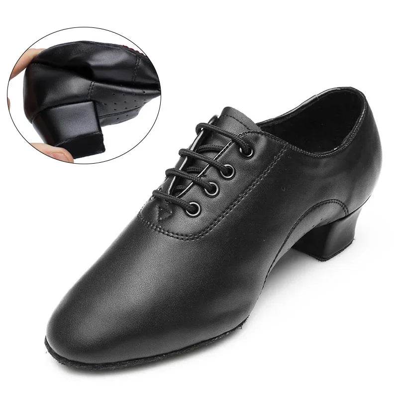 Hot Selling Men's Soft Leather Ballroom Dance Shoes Children's Latin Dance Shoes Boys Adult Teacher Shoes Jazz Dance Shoes - KICKSTART