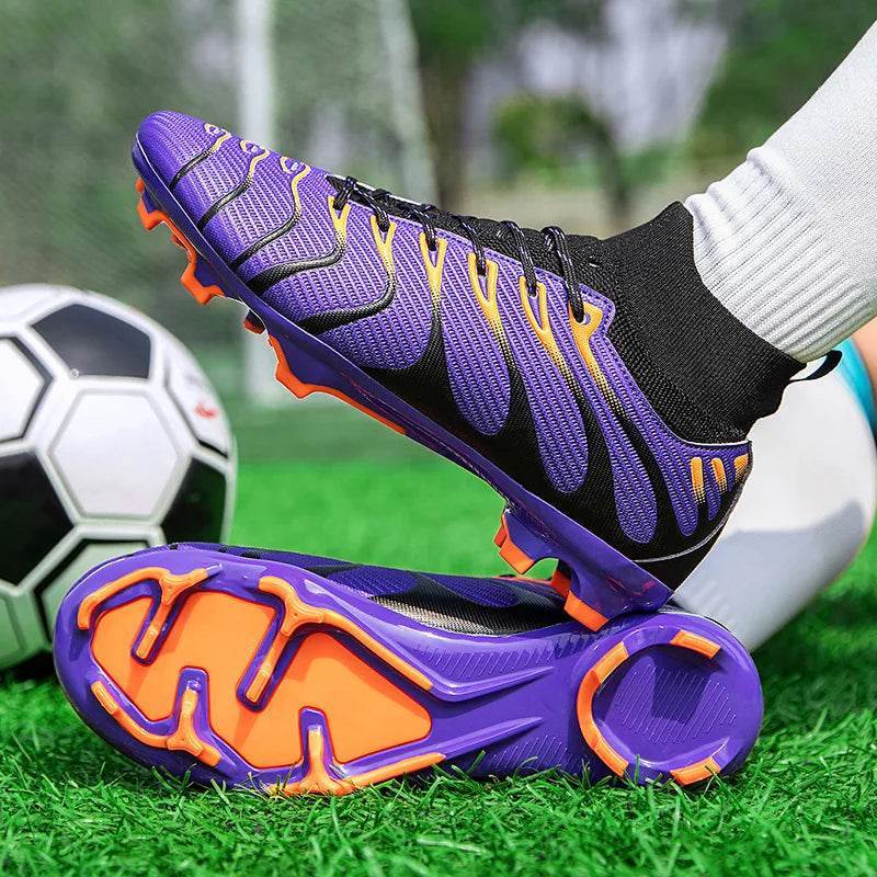 Men's Football Boots TF/FG Adults Soccer Shoes Professional High Quality Soccer Cleats Teenager Anti-slip Outdoor Sports Sneaker - KICKSTART