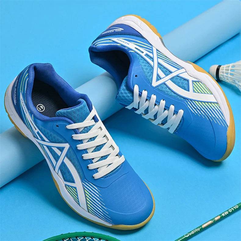 Professional Badminton Shoes Men Women Fashion Purple Badminton Sneakers Non-Slip Table Tennis Shoes Men Indoor Volleyball Shoes - KICKSTART