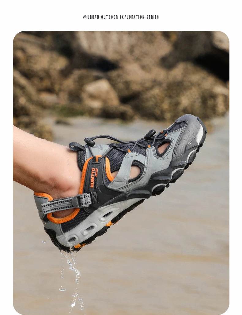 HUMTTO Summer Hiking Shoes for Men Outdoor Trekking Sneakers Women Climbing Sport Walking Mens Female Shoes Water Beach Sandals - KICKSTART