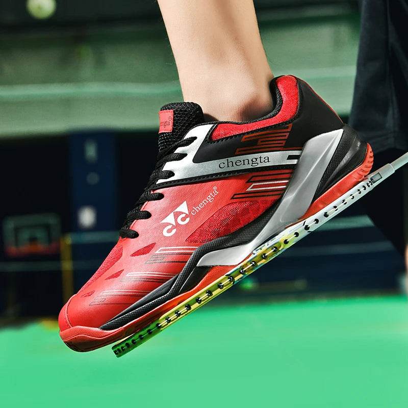 Men Tennis Lightweight Carbon Plate Badminton Training Sport Shoes Outdoor Professional Volleyball Squash Athletic Sneakers - KICKSTART