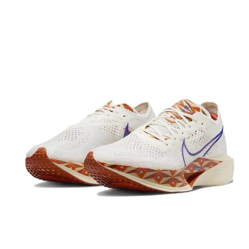 Nike ZoomX Vaporfly Next% 3 Comfortable Lightweight Low Top Running Shoes Marathon Running Shoes Men's and Women's White - KICKSTART