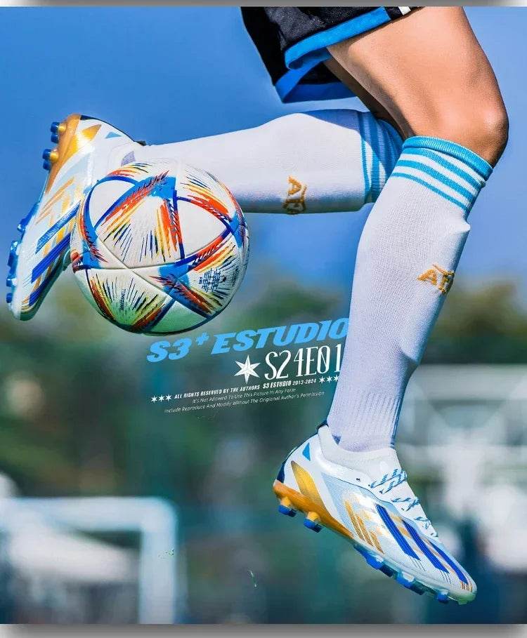 Original New Men Football Shoes Professional Grass Training TF/FG Soccer Shoes Society Cleats Indoor Fast Football Field Boots - KICKSTART