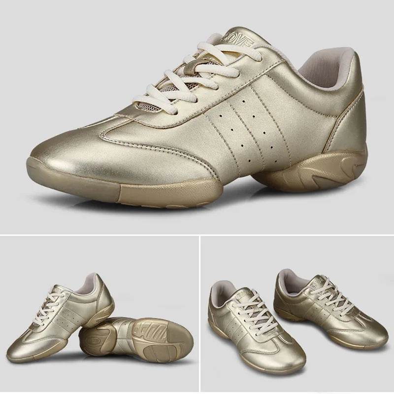 Child Competitive Aerobics Shoes Soft Bottom Fitness Shoes Men Women Jazz Shoes Professional Training Dance Sneakers Children - KICKSTART