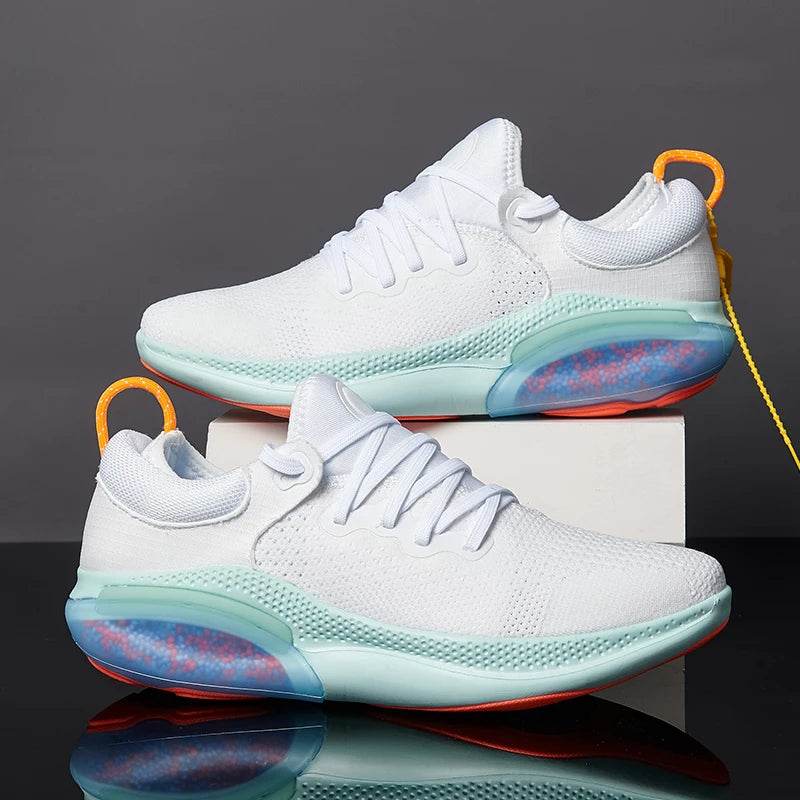 Men Shoes with Luxurious Design Breath Mesh Sneakers Thick Sole Cushioning Couple Casual Shoes Women Outdoor Fitness Runn Shoes - KICKSTART