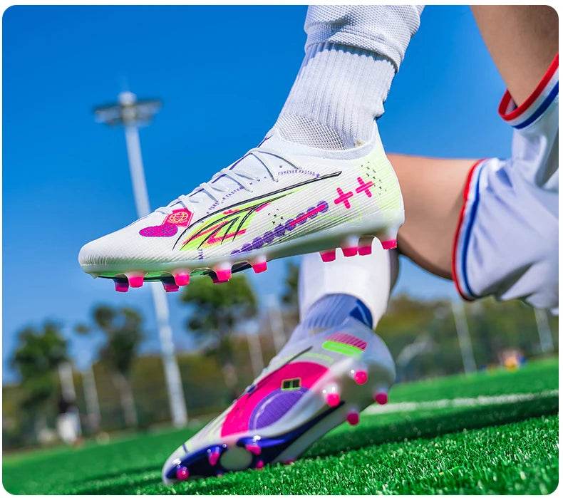 Men TF/AG Soccer Shoes Cleats Grass Training Comfortable Society Sport Wear Sneaker Football Shoes Top Quality Football Boots - KICKSTART