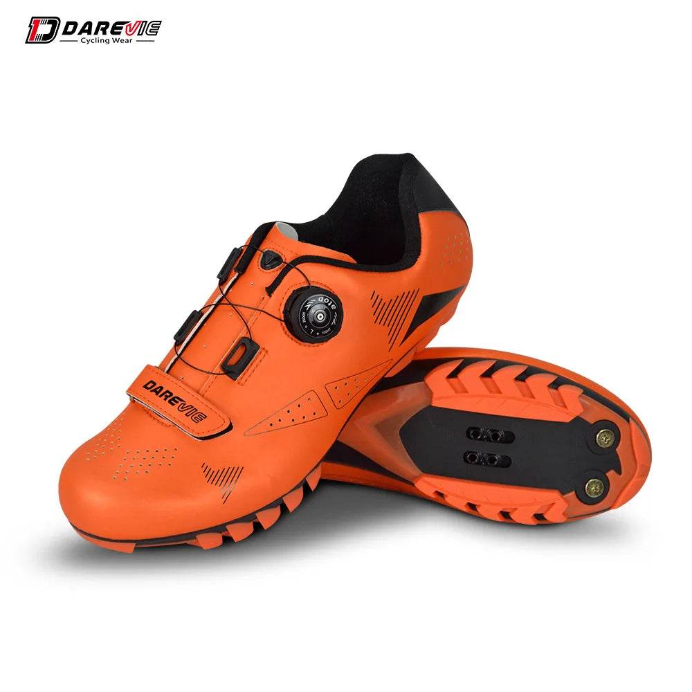 DAREVIE Cycling Shoes MTB Mountain Bike Cycling Shoes Pro Race MTB Self-Locking Bicycle Sneakers Boots SPD Lock Shoes Men Women - KICKSTART