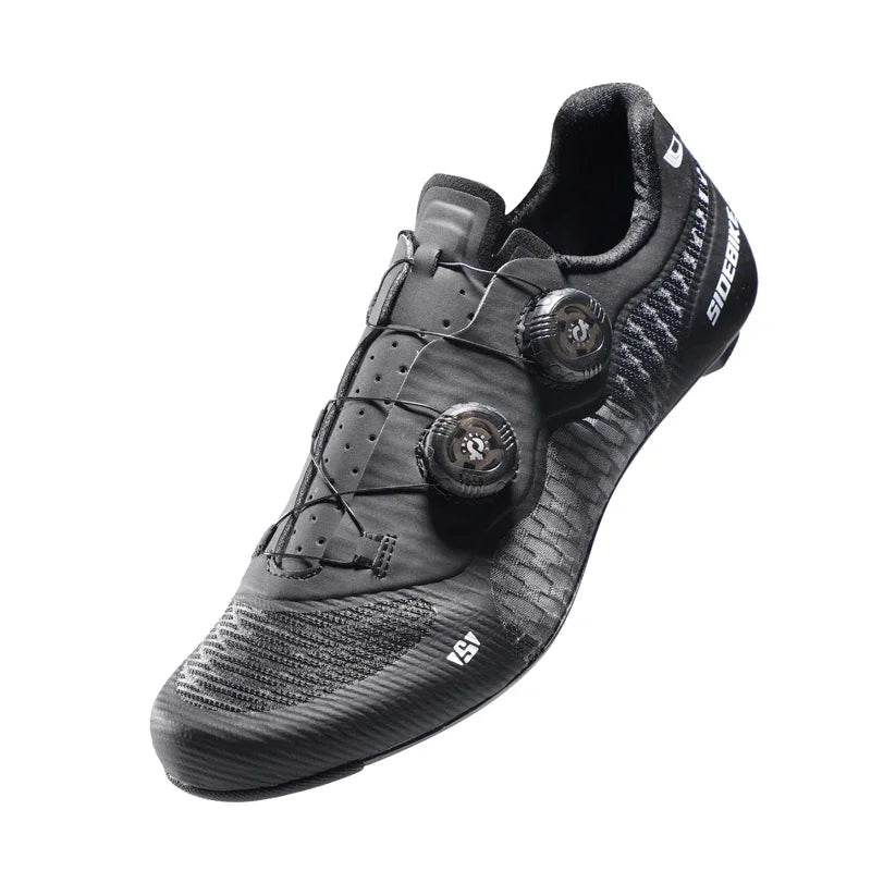 Sidebike ultralight 14 level hardness carbon fiber shoes road bike professional self-locking cleats cycling shoes breathing - KICKSTART