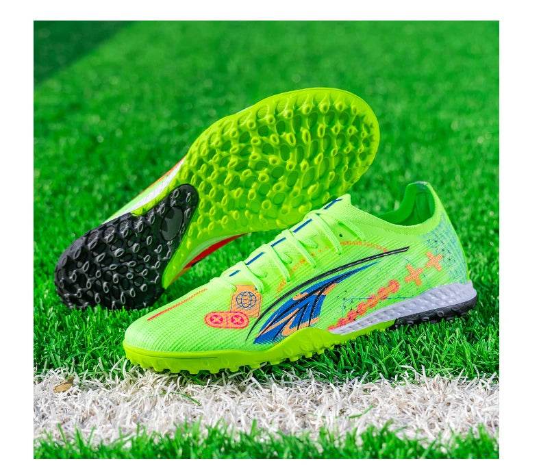 Men TF/AG Soccer Shoes Cleats Grass Training Comfortable Society Sport Wear Sneaker Football Shoes Top Quality Football Boots - KICKSTART