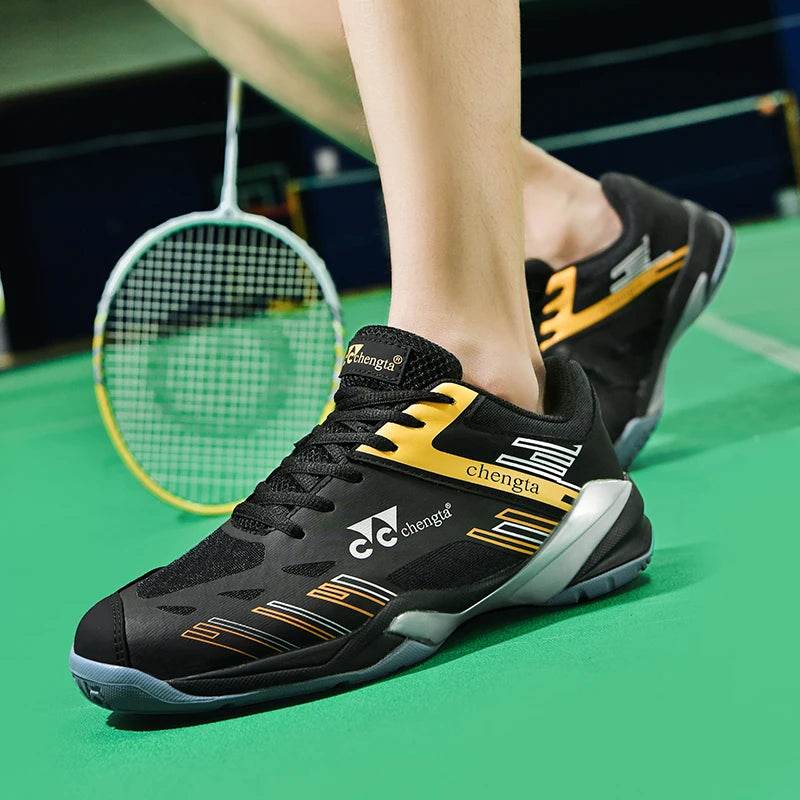 Men Tennis Lightweight Carbon Plate Badminton Training Sport Shoes Outdoor Professional Volleyball Squash Athletic Sneakers - KICKSTART