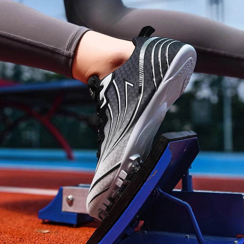 Men Track Field Shoes Shoes Training Spiked Shoes Sport Match Professional Waterproof Athletic Lightweight Lace-up Sneakers - KICKSTART