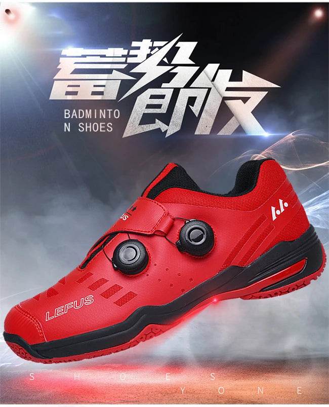 Breathable Men Women Table Tennis Training Shoes Buckle Outdoor Non-slip Badminton Volleyball Squash Athletic Sneakers - KICKSTART