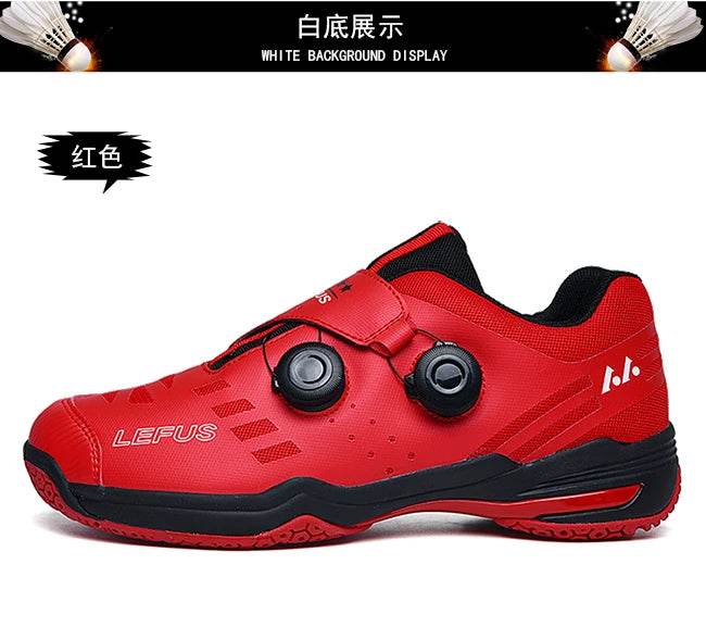 Breathable Men Women Table Tennis Training Shoes Buckle Outdoor Non-slip Badminton Volleyball Squash Athletic Sneakers - KICKSTART