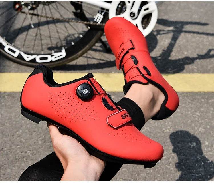 Professional Cycling Shoes Men MTB Self-Locking Outdoor Bicycle Sneakers Racing Road Bike SPD Cleat Shoes Ultralight Sport Shoes - KICKSTART