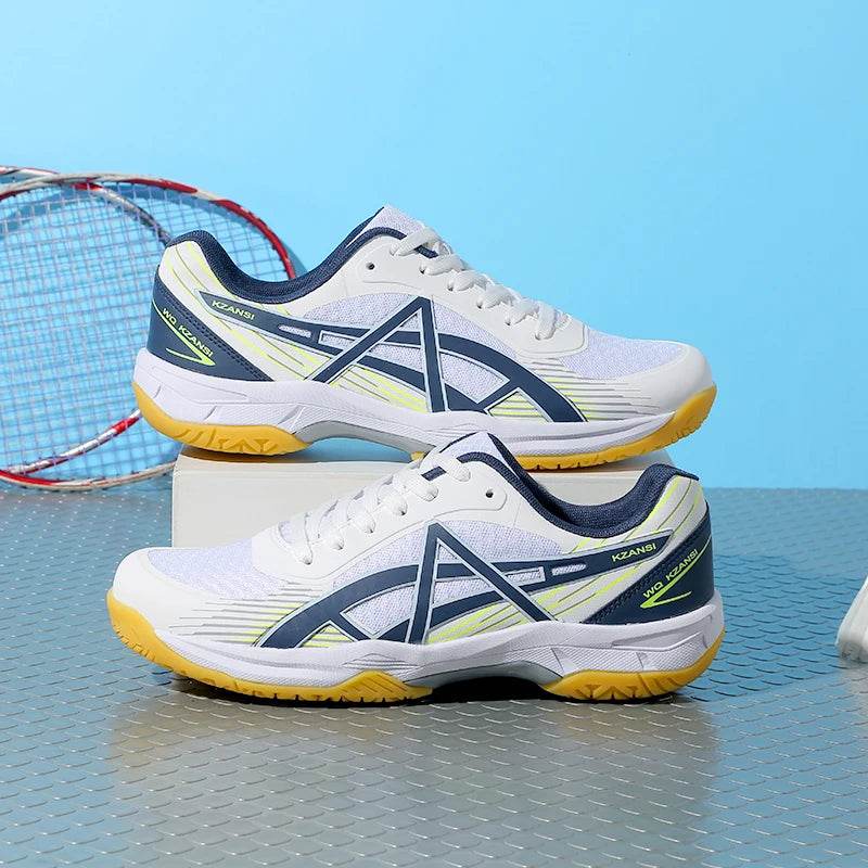 Unisex Men Women Badminton Squash Indoor Sports Shoes Ultra-light Rubber Sole Volleyball Training Sneakers - KICKSTART