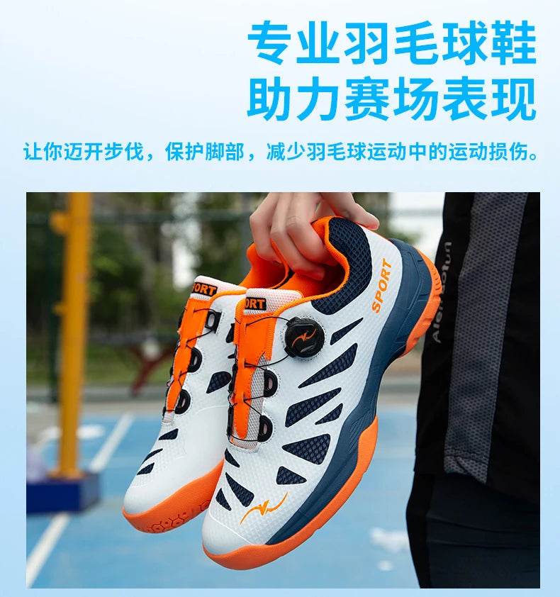 Badminton Sports Shoes Breathable Badminton Sneakers Comfortable Training Sneakers Non Slip Volleyball Footwears - KICKSTART