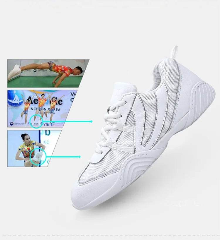 New Competitive Aerobics Shoes Women Cheerleading Children Gymnastics Shoes Training Competition Shoes Soft Soled Square Dance - KICKSTART