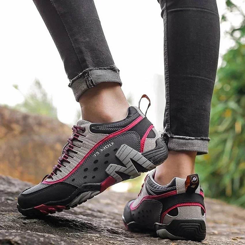 Big Size Hiking Shoes for Men Women Sneakers Wear-resistant Comfortable Outdoor Trekking Sports Shoes Couple Light Running Shoes - KICKSTART