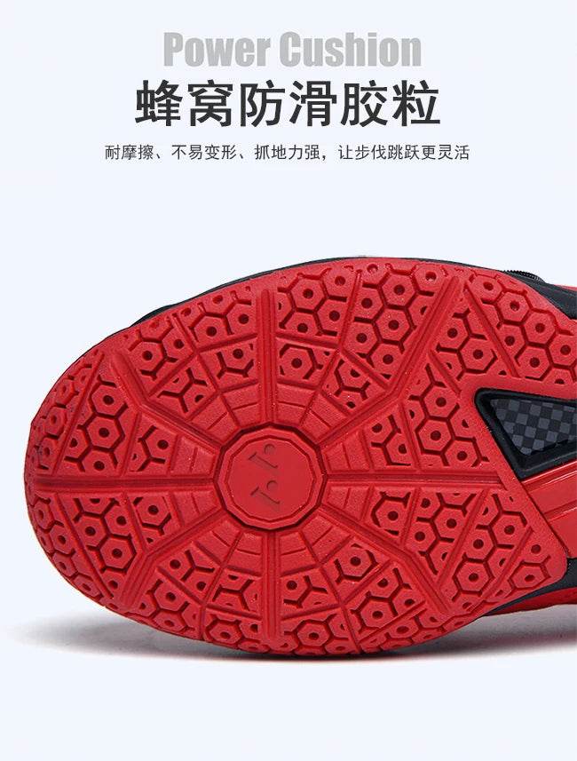 Breathable Men Women Table Tennis Training Shoes Buckle Outdoor Non-slip Badminton Volleyball Squash Athletic Sneakers - KICKSTART