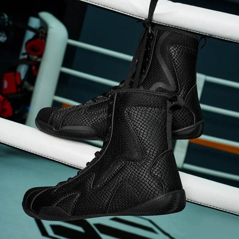 2024 New Wrestling Shoes Men Plus Size 46 47 Good Quality Boxing Shoes Mens Fighting Shoes for Man Comfortable Gym Training Shoe - KICKSTART