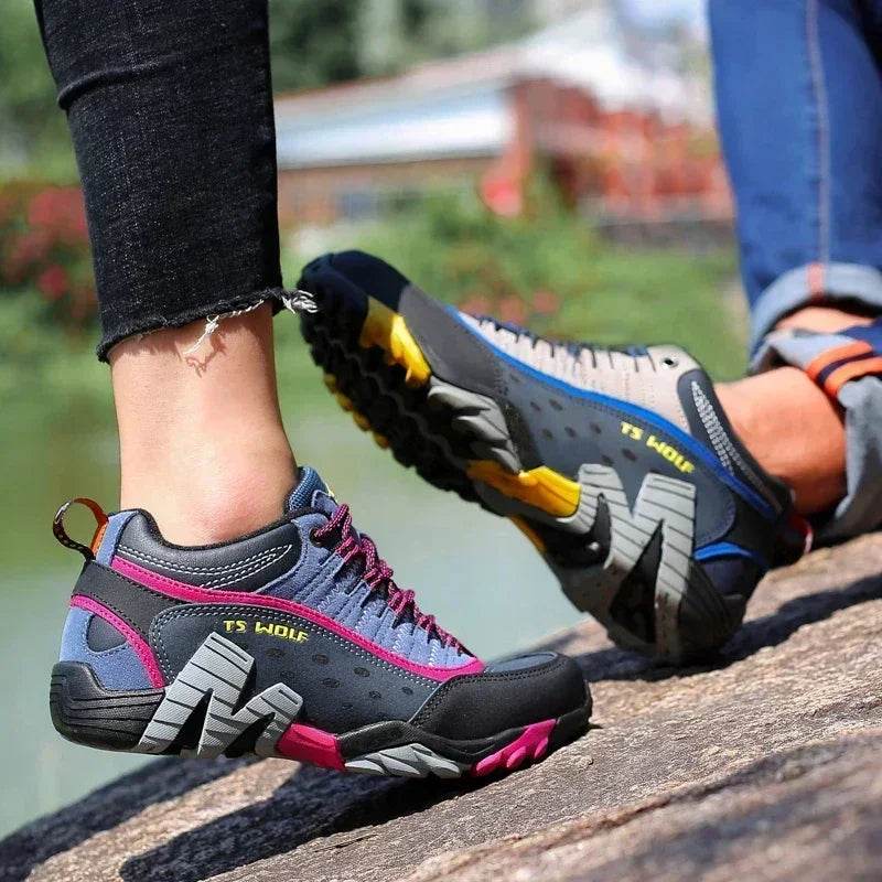 Big Size Hiking Shoes for Men Women Sneakers Wear-resistant Comfortable Outdoor Trekking Sports Shoes Couple Light Running Shoes - KICKSTART