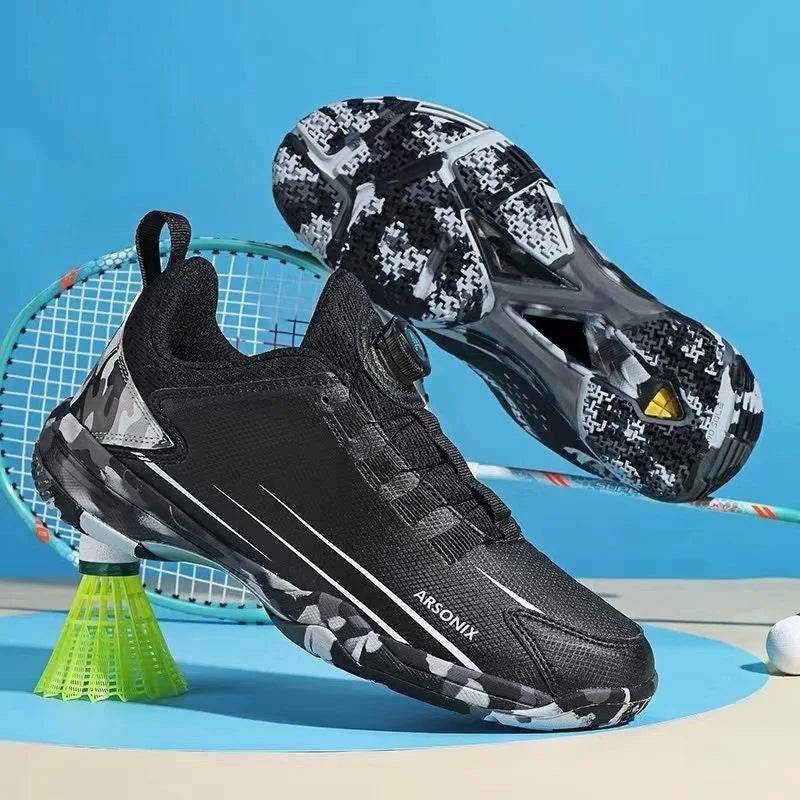 Badminton Shoes Mens Quick Lacing Indoor Sports Shoe Men Non-Slip Table Tennis Shoe Man Designer Sport Sneakers - KICKSTART