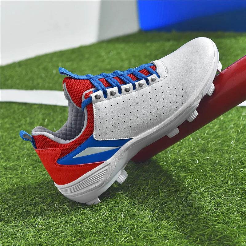 Professional Men's Baseball Shoes Training Long Spikes Softball Shoes Cleats and Turf Practice Shoes Beginners Baseball Sneakers - KICKSTART