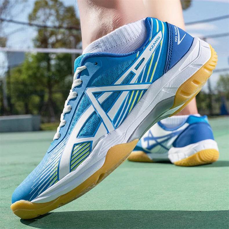 Professional Badminton Shoes Men Women Fashion Purple Badminton Sneakers Non-Slip Table Tennis Shoes Men Indoor Volleyball Shoes - KICKSTART